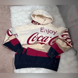 Kith x Coca Cola hoodie red blue cream size small unisex